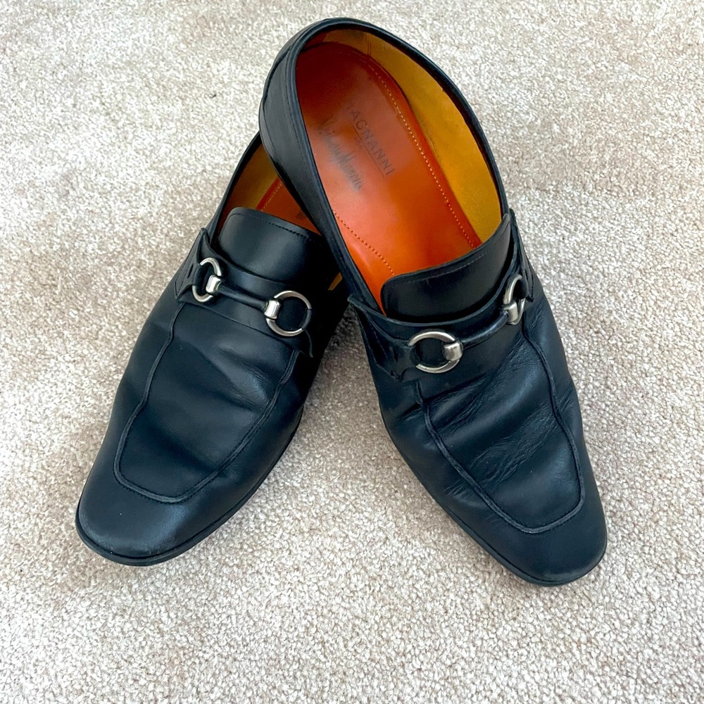 Magnanni men’s loafers Black size 10 US